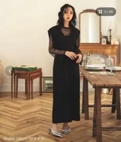 【最終値下げ】ANDRESD　ドノバン　ジャガードドレス