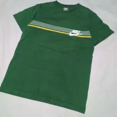古着【NIKE ナイキ】00s Tシャツ レトロ　半袖　グリーン　プリント