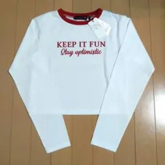 Lovetoxic 150㎝ 長袖 ロンT リンガー短丈 白 M ラブトキ