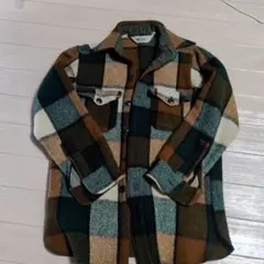 Woolrich ウールシャツジャケット チェック S　ビンテージのサムネイル