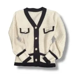 00s Vネックニットカーディガン A21