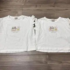 プティマイン　GIRLS半袖Tシャツ２　オフホワイト　姉妹でお揃い♡80・100のサムネイル