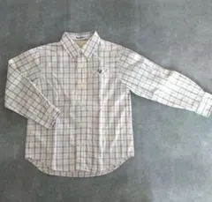 familiar長袖チェックシャツ 120