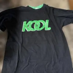 KOOL ロゴ Tシャツ Lサイズ ブラック/グリーン
