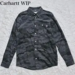 美品 carhartt wip カモフラ ネルシャツ グレー モノクロ XSのサムネイル