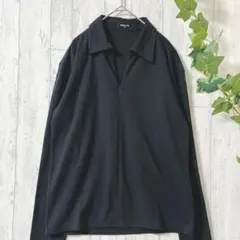 COMME ÇA ISM モノトーン 長袖ハーフジップ　ユニセックスM