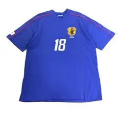 ゲームシャツ　Tシャツ　サッカー　JFA 小野伸二18番　半袖　古着　8#cのサムネイル