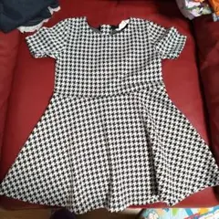 H&M 千鳥格子 ワンピース 92