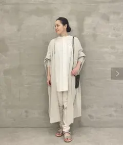 BEARDSLEY グレー ロングカーディガン