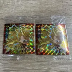 ドラゴンボールシールウエハース　孫悟空超サイヤ人3 W12-13 GR 2枚！