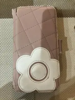 MARY QUANT フラワーデザイン手帳型ケース