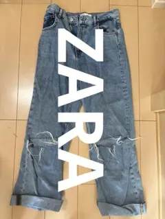 ZARA】34 ○#ミッドライズBAGGY TRF デニムパンツ○ - メルカリ