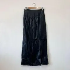 良品✨me+em フェイクレザー タイトスカート ブラック Mサイズのサムネイル