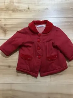 familiar 赤 アウター ダウン　70サイズ