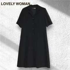 FOR LOVELY WOMAN ブラックフォーマル ワンピース 黒 冠婚葬祭