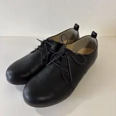 ❀美品 無印良品 疲れにくいレザーシューズ 22.5cm 黒 ブラック - メルカリ