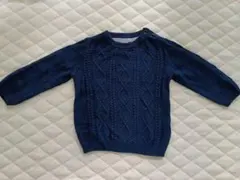 Ｈ＆Ｍ　ネイビー ケーブルニット セーター 長袖　80cm