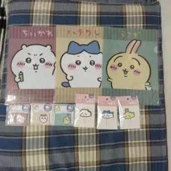 ちいかわ セリア キャンドゥ クリアファイル お手紙メモ クリップ 100均