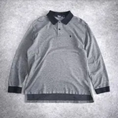 90s Polo by Ralph Lauren 千鳥柄 長袖ポロシャツ XL