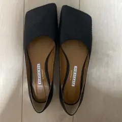 PIPPICHIC ブラック フラットシューズ別注