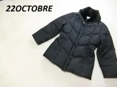 ２２OCTOBRE　オクトーブル　ファー　ダウンコート　ブラック　４０のサムネイル