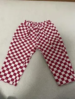 BREEZE 赤白チェック柄 パンツ 90