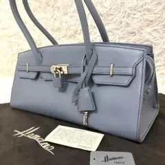 美品✨濱野皮革工藝 クラッシーアーバントート ブルーグレー 鍵 カデナ ハマノ 美品✨濱野皮革工藝 クラッシーアーバントート ブルーグレー 鍵 カデナ