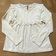 アプレレクール　130cm レース　長袖カットソー　ロンT