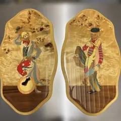 イタリア 象嵌細工 木象嵌 壁掛け ドマン Demain - メルカリ
