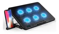 LiANGSTAR ノートパソコン冷却パッド 6つ冷却ファン