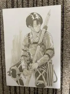 【未使用】 劇場版 進撃の巨人 第2弾 入場者特典 ビジュアルカード リヴァイ