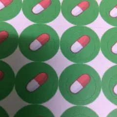 ★#792★9㍉★シール★薬管理★カレンダーシール★ハガキサイズ3枚★180枚★