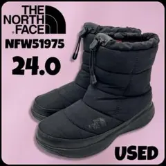 【THE NORTH FACE】ザノースフェイス スノーブーツ 24cm 美品】ノースフェイス ヌプシ スノーブーツ 24 アーバンネイビー 美品