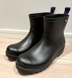 GAP レディース レインブーツ 長靴 ショート丈 ブラック M 23.0cm