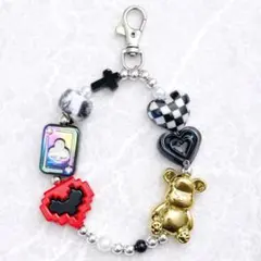 携帯ストラップ　ビーズ　ストラップ　キーホルダー　韓国　推し活 プレゼント