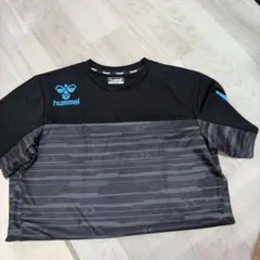 【hummel 】半袖シャツ ブラック JASPO Mのサムネイル