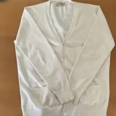 CAMPURE ホワイト スクールカーディガン XXL