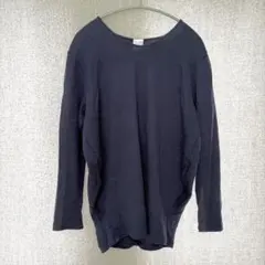 美品✦PUPULA ニットセーター M ネイビー 着丈長め 体型カバーのサムネイル