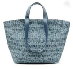 美品　DIESEL デニム トートバッグ　ロゴモノグラム　2ウェイ