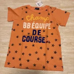 【新品】MIKIHOUSE ブラックベア★オレンジ 星柄 Tシャツ