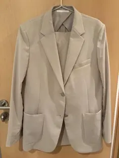 UNIQLO 感動ジャケット/パンツ セットアップ＋水玉シャツ黒 セット　再