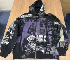 3M様専用Supreme グラフィックパーカー 黒/紫のサムネイル