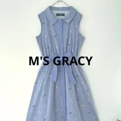 M'S GRACY ブラック ノースリーブ ひざ丈ワンピース 40 - メルカリ