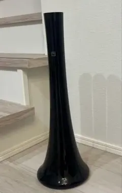 花瓶　ロング　黒　ガラス　おしゃれ　スリム　フラワーベース　花器のサムネイル