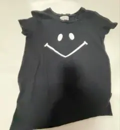 ＷＣ スマイルプリント 半袖Tシャツ 黒のサムネイル