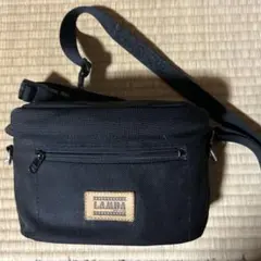 LAMDA カメラ・レンズ用ウエストバッグ ショルダーバッグ ブラック
