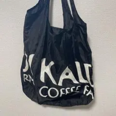 【即購入可】KALDI ブラック黒 折り畳みエコバッグ　カルディ
