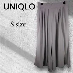 【UNIQLO】ユニクロ ワイドパンツ ガウチョ スカーチョ グレージュ S