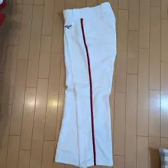 野球ソフトボールガチパンツバギーMizuno ホワイトユニフォームXOライン加工