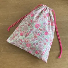 リバティ　巾着袋　ハンドメイド　2025AW Neon Splash Betsy
